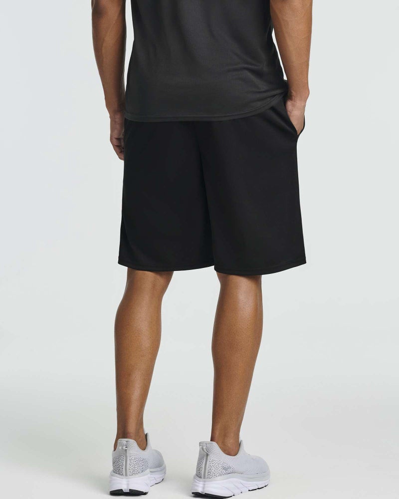 REALESSENTIALS Real Essentials 5 Pack: Menâ€™s 9" Mesh Shorts â€“ Athletic Gym, Workout, Basketball, Running, Casual Lounge Activewear Pockets, Set 11,L - Image 4